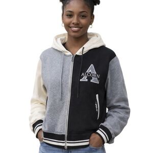 NWT Pro Standard Alcorn State University Full Zip
Hooded Sweatshirt Black Size M